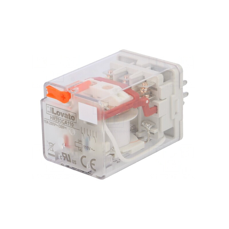 Releu Electromagnetic 3PDT 110VAC 10A | Electronic-mag.ro | Componente Electronice