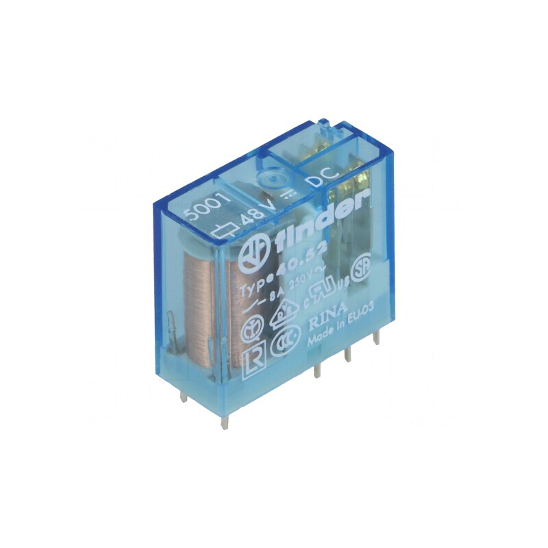Releu electromagnetic DPDT 48VDC 15A | Electronic-mag.ro | Componente Electronice