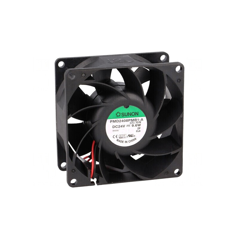 Ventilator axial DC 24V 80x80x38mm 143m3/h 55,2dBA cu bilă | Electronic-mag.ro | Componente Electronice