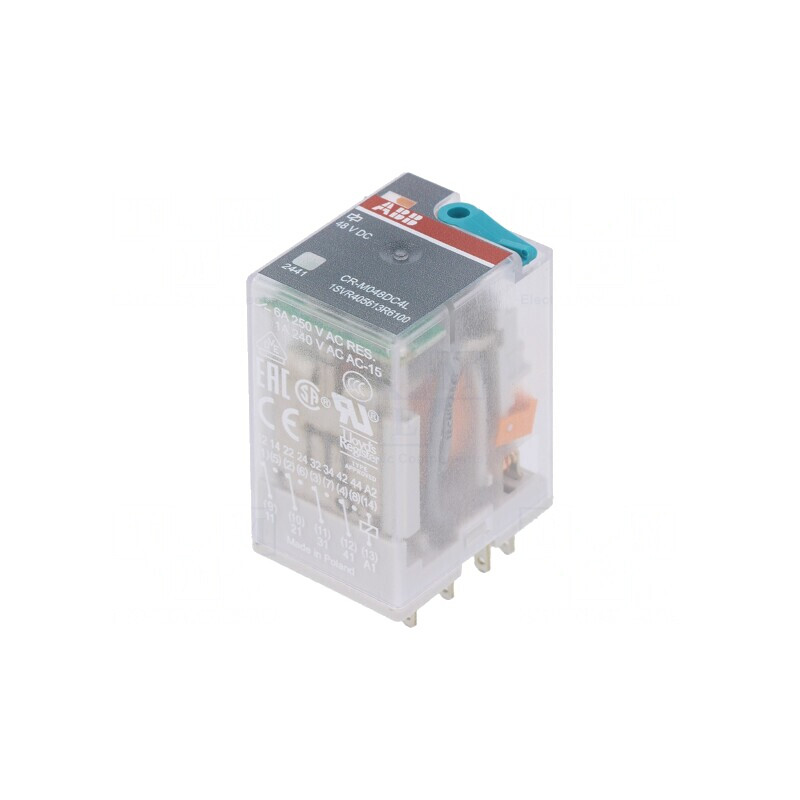 Releu Electromagnetic 4PDT 48VDC 6A | Electronic-mag.ro | Componente Electronice
