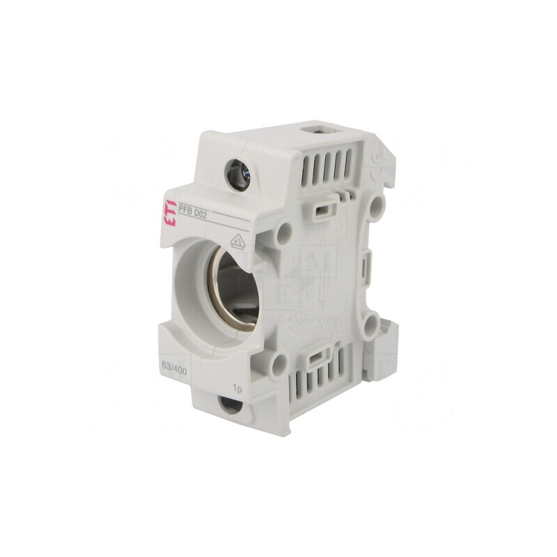 Suport Siguranță D02 63A 400VAC Poli 1 pentru Șină DIN | Electronic-mag.ro | Componente Electronice