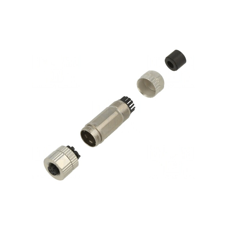 Mufă M12 4-PIN mamă Ethernet IP65 drept 250V | Electronic-mag.ro | Componente Electronice