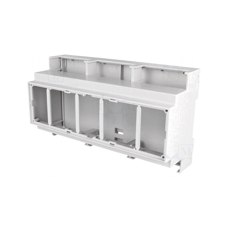 Carcasă pentru șină DIN 90x159.5x53mm Gri | Electronic-mag.ro | Componente Electronice