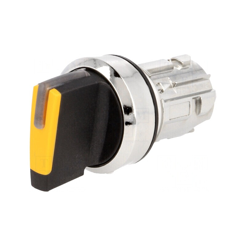 Comutator rotativ 22mm 2 poziții IP67 chihlimbar | Electronic-mag.ro | Componente Electronice