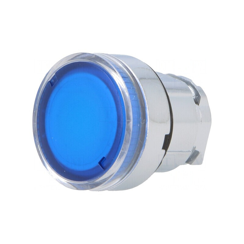 Comutator de Apăsare 22mm Albastru | Electronic-mag.ro | Componente Electronice
