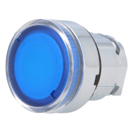 Comutator de Apăsare 22mm Albastru | Electronic-mag.ro | Componente Electronice