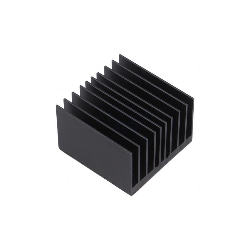 Radiator extrudat cu aripioare BGA negru 37,5mm | Electronic-mag.ro | Componente Electronice
