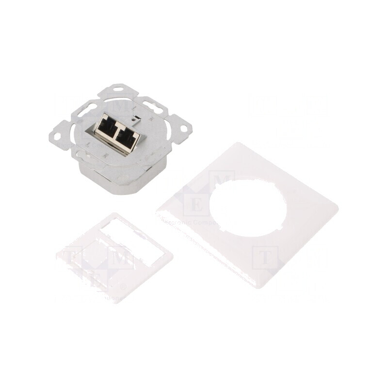 Soclu RJ45 Ecranat Cat 6a Dual 22AWG-24AWG | Electronic-mag.ro | Componente Electronice