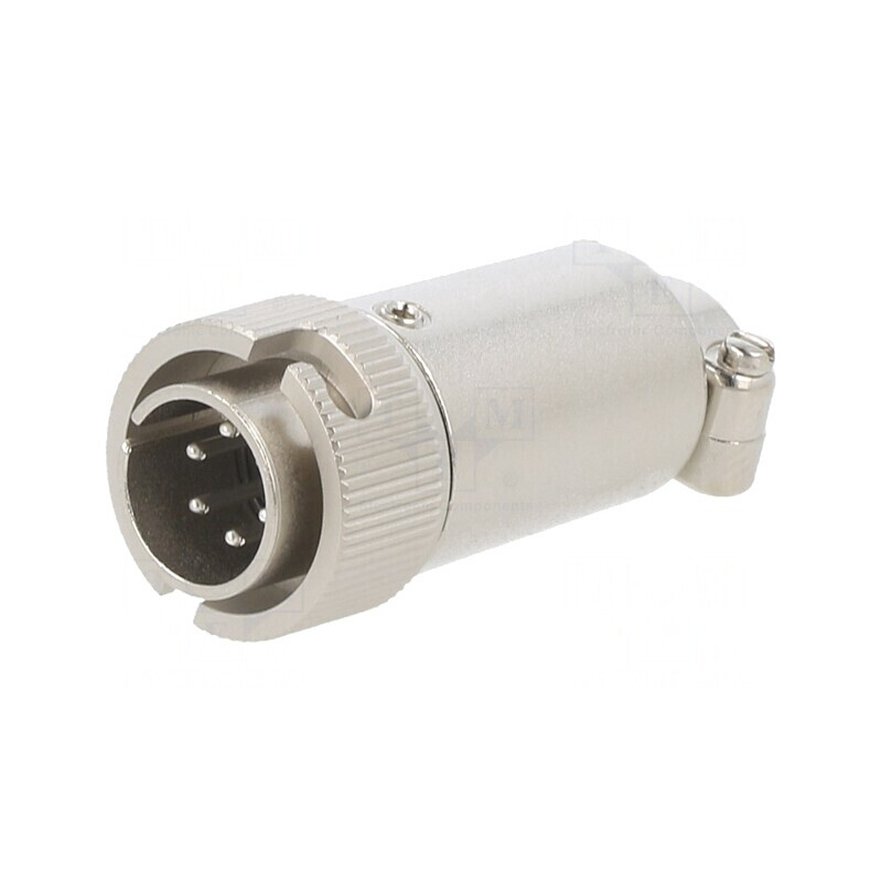 Conector Circular RM12 Mufă Tată Drept PIN 6 Argintat | Electronic-mag.ro | Componente Electronice