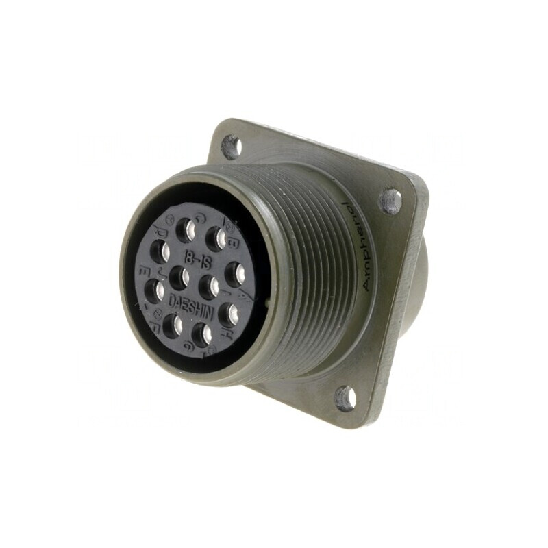 Conector Circular Dimensiune 18 Aliaj Aluminiu | Electronic-mag.ro | Componente Electronice