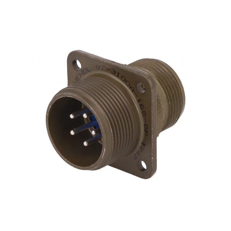 Conector Circular 16S 97 Aluminiu Oliv | Electronic-mag.ro | Componente Electronice