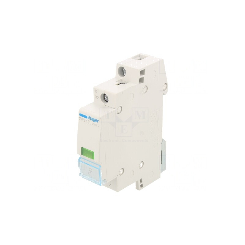 Lampă de control LED verde 230VAC pentru şină DIN | Electronic-mag.ro | Componente Electronice