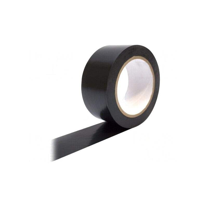 Bandă de Marcare Neagră Autoadezivă 33m x 50mm | Electronic-mag.ro | Componente Electronice