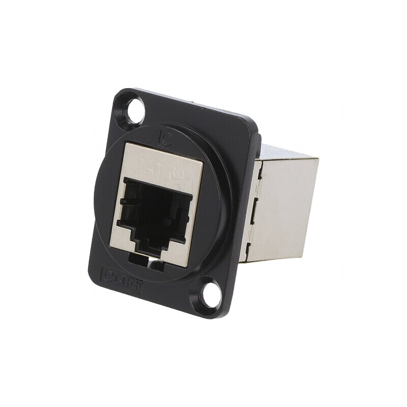 Adaptor FT Cat 6a Ecranat 8P8C Metal 19x24mm | Electronic-mag.ro | Componente Electronice