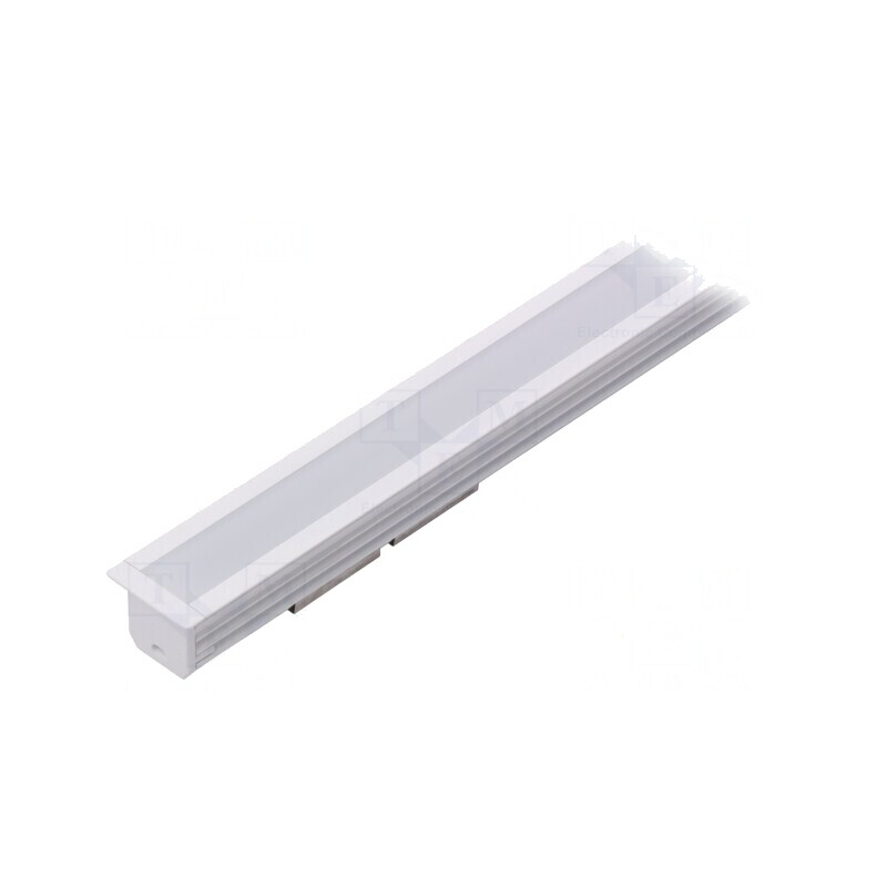 Profil LED Aluminiu Alb Lăptos 1m | Electronic-mag.ro | Componente Electronice