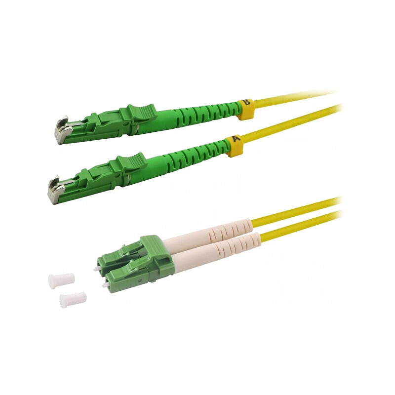 Patch Cord Fibră OS2 E2000/APC-LC/APC 0.5m Galben | Electronic-mag.ro | Componente Electronice