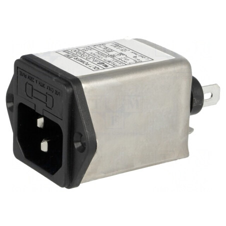 Conector de Alimentare AC Soclu Tată 6A 250V 0,7mH | Electronic-mag.ro | Componente Electronice