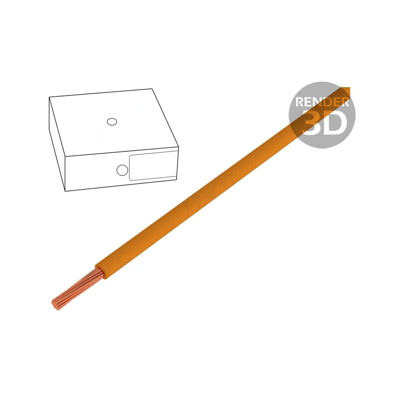 Cablu Litat Cu 35mm2 PVC Portocaliu 100m | Electronic-mag.ro | Componente Electronice