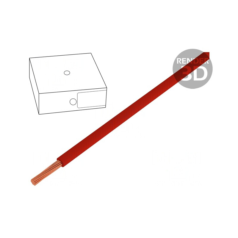 Cablu Electric Litat Cu 35mm² PVC Roșu 100m 450V/750V | Electronic-mag.ro | Componente Electronice