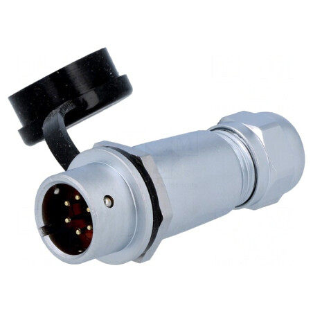Mufă SF12 tată 6 pini IP67 5A 125V pentru cablu 4-6,5mm | Electronic-mag.ro | Componente Electronice