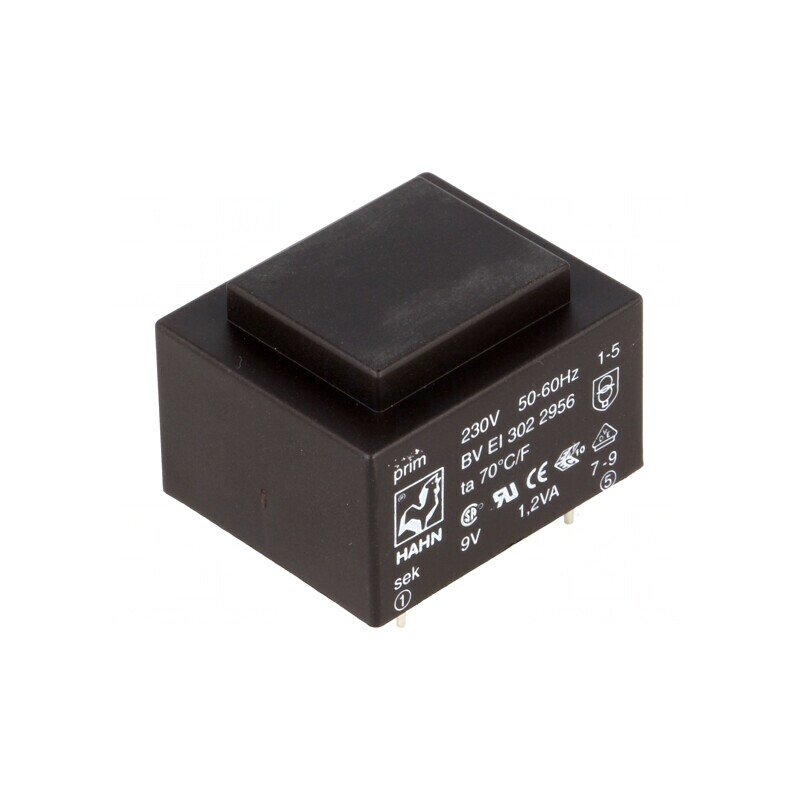 Transformator încapsulat 1,2VA 230VAC 9V PCB | Electronic-mag.ro | Componente Electronice Transformator încapsulat 1,2VA 230VAC 9V PCB | Electronic-mag.ro | Componente Electronice