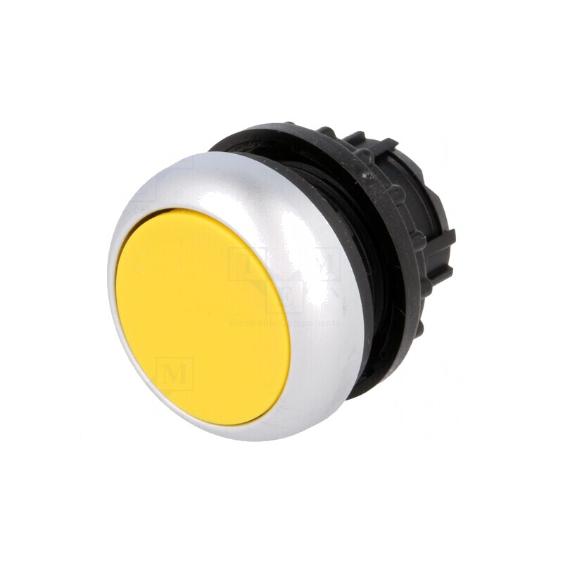 Comutator Apăsare 22mm 2 Pozitii Galben | Electronic-mag.ro | Componente Electronice