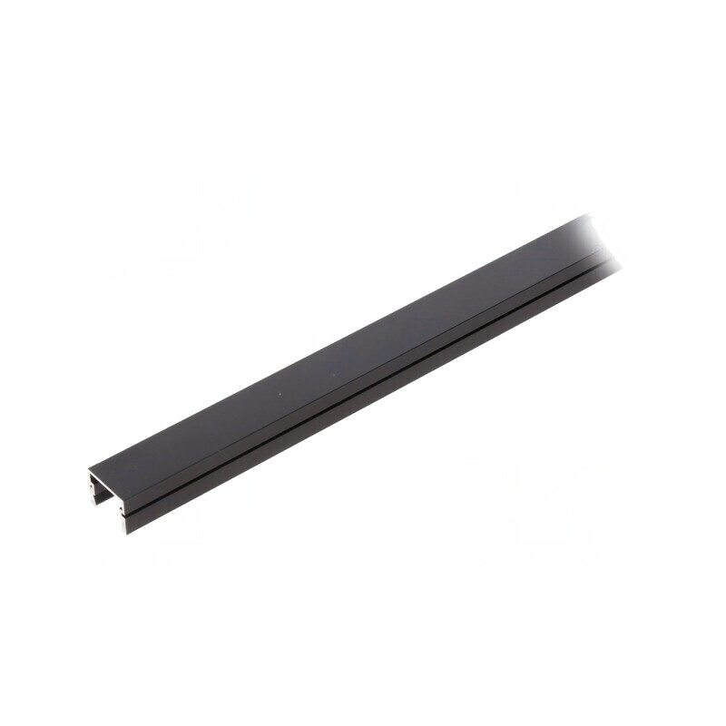 Profil aluminiu negru pentru module LED 2m PDS-4-PLUS | Electronic-mag.ro | Componente Electronice