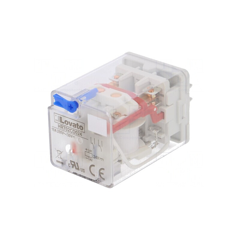 Releu Electromagnetic DPDT 24VDC 10A | Electronic-mag.ro | Componente Electronice