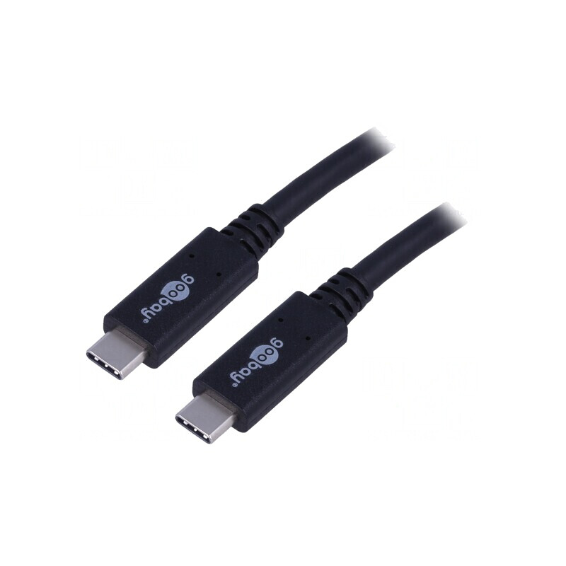 Cablu USB 3.2 USB-C 1m Negru 20Gbps | Electronic-mag.ro | Componente Electronice