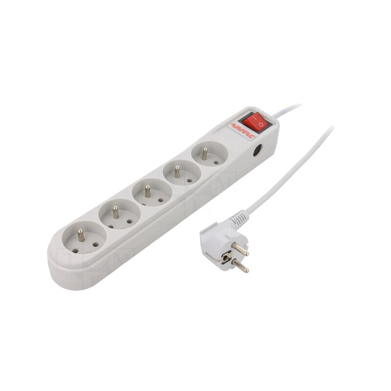 Prelungitor 5 Prize cu Protecție la Supratensiune 10A | Electronic-mag.ro | Componente Electronice