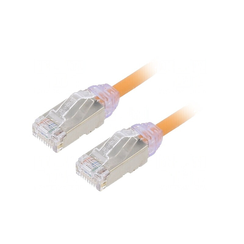 Cabl Patch F/UTP Cat6a Portocaliu 0.5m | Electronic-mag.ro | Componente Electronice