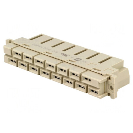 Mufă DIN 41612 tip H, 15 pini, 6.3mm pe cablu | Electronic-mag.ro | Componente Electronice