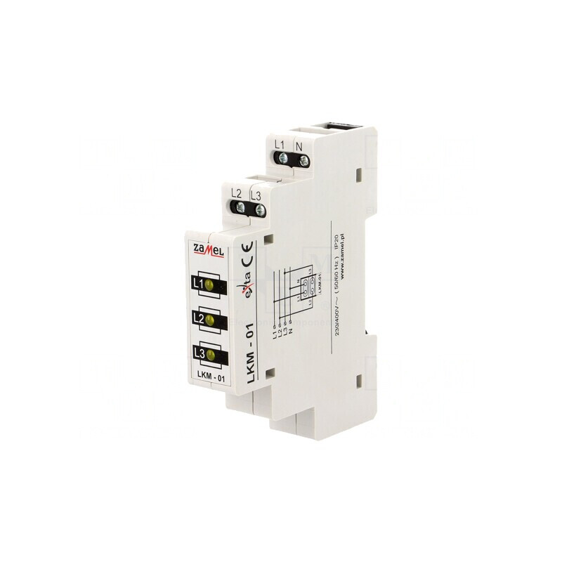 Indicator de Tensiune 3x400VAC IP20 pentru Șină DIN | Electronic-mag.ro | Componente Electronice