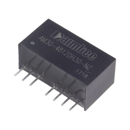 Convertor DC/DC 3W 36-75V la 12V/-12V SIP8 | Electronic-mag.ro | Componente Electronice