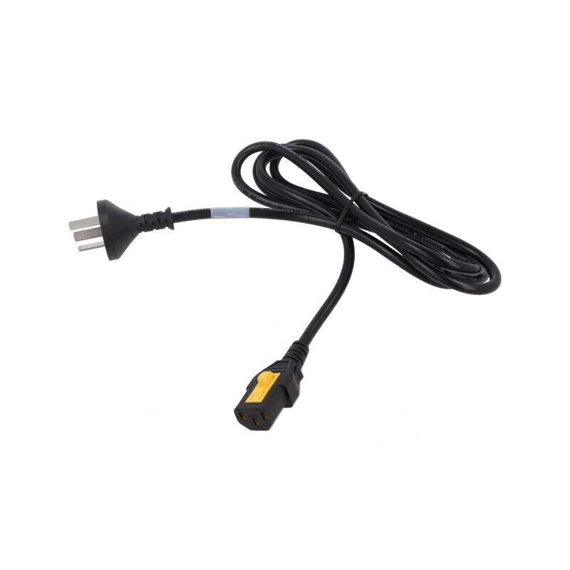 Cablu Alimentare 3x1mm2 IEC C13 2m Blocare | Electronic-mag.ro | Componente Electronice