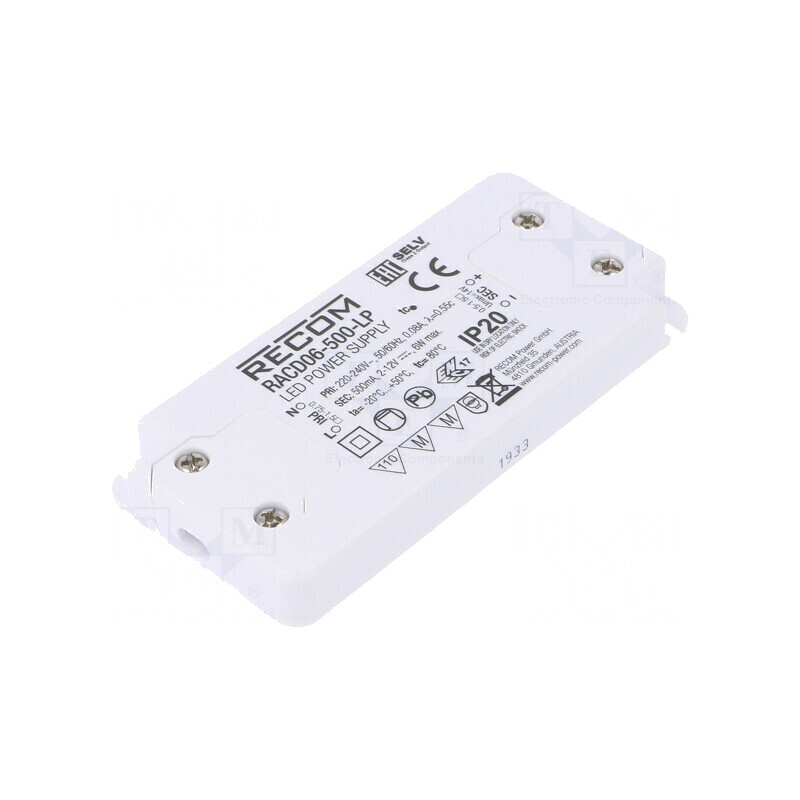 Alimentator LED 6W 2-12VDC 500mA IP20 | Electronic-mag.ro | Componente Electronice