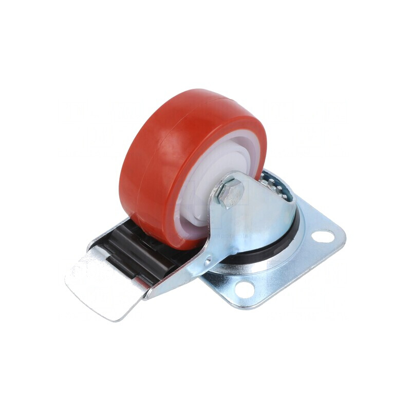 Roată de Transport cu Placă de Montare 80mm | Electronic-mag.ro | Componente Electronice