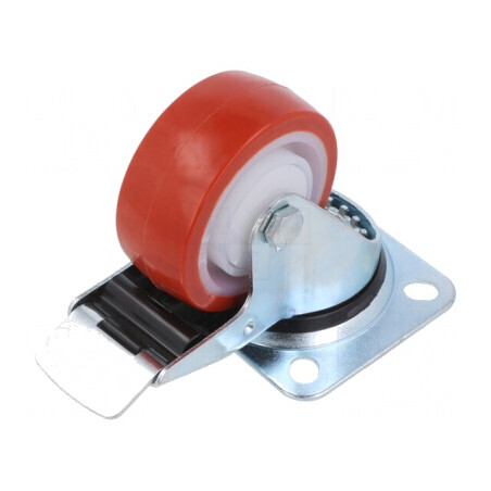 Roată de Transport cu Placă de Montare 80mm | Electronic-mag.ro | Componente Electronice