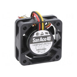 Ventilator axial 12V DC 40x40x15mm 10,8m3/h 28dBA cu rulment | Electronic-mag.ro | Componente Electronice