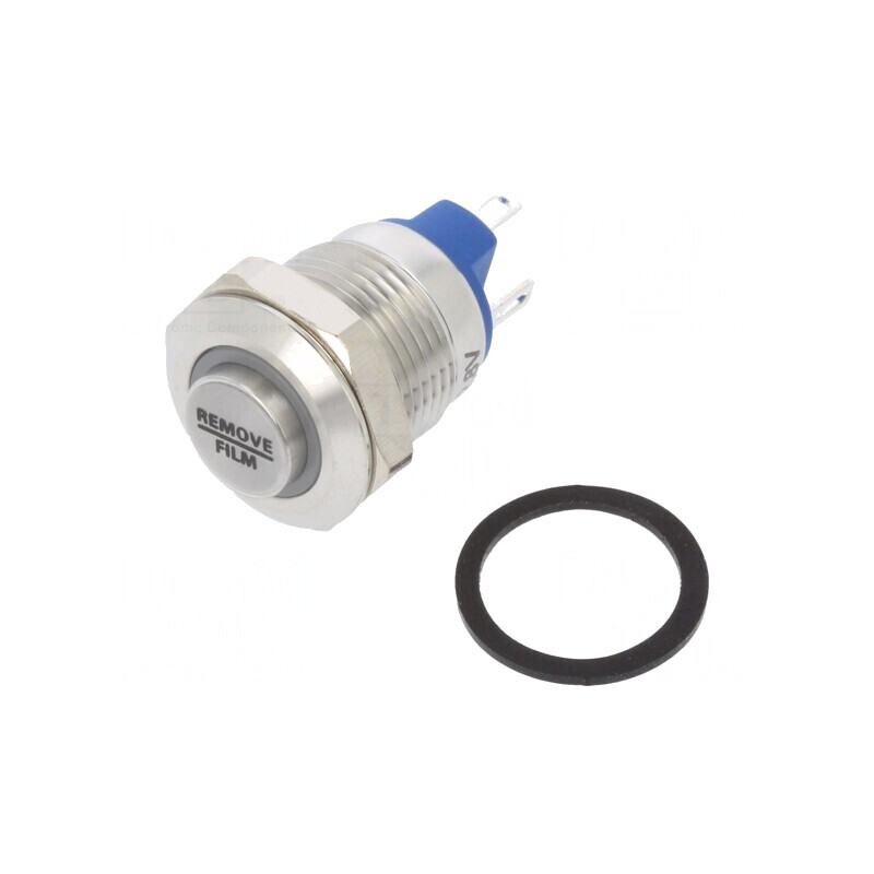 Comutator Anti-Vandalism SPST-NO 2A 36VDC IP65 12mm | Electronic-mag.ro | Componente Electronice