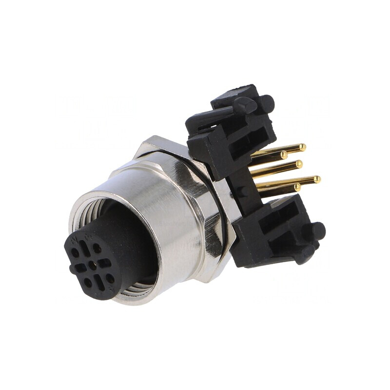 Soclu M12 5 PIN Profibus THT IP65/IP67 60V 4A | Electronic-mag.ro | Componente Electronice