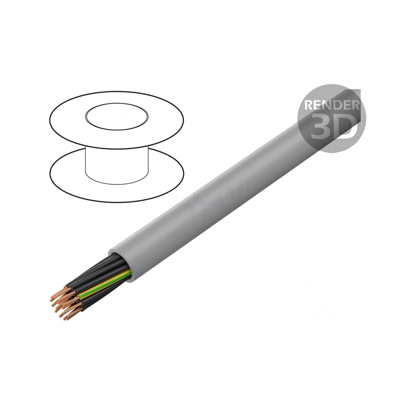 Cablu MEGAFLEX 500 0.5mm² Neecranat 300/500V Cu Litat | Electronic-mag.ro | Componente Electronice