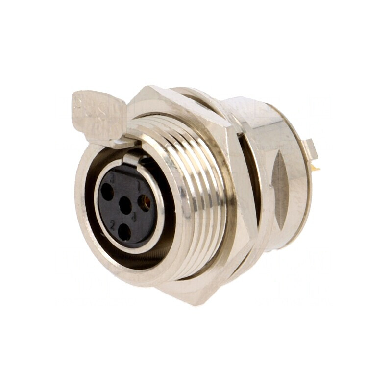 Soclu XLR Mini Mamă 4 Pin Lipire 5A | Electronic-mag.ro | Componente Electronice