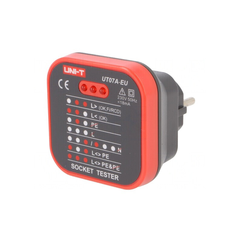 Tester Priză Electrică cu LED 230V EU | Electronic-mag.ro | Componente Electronice
