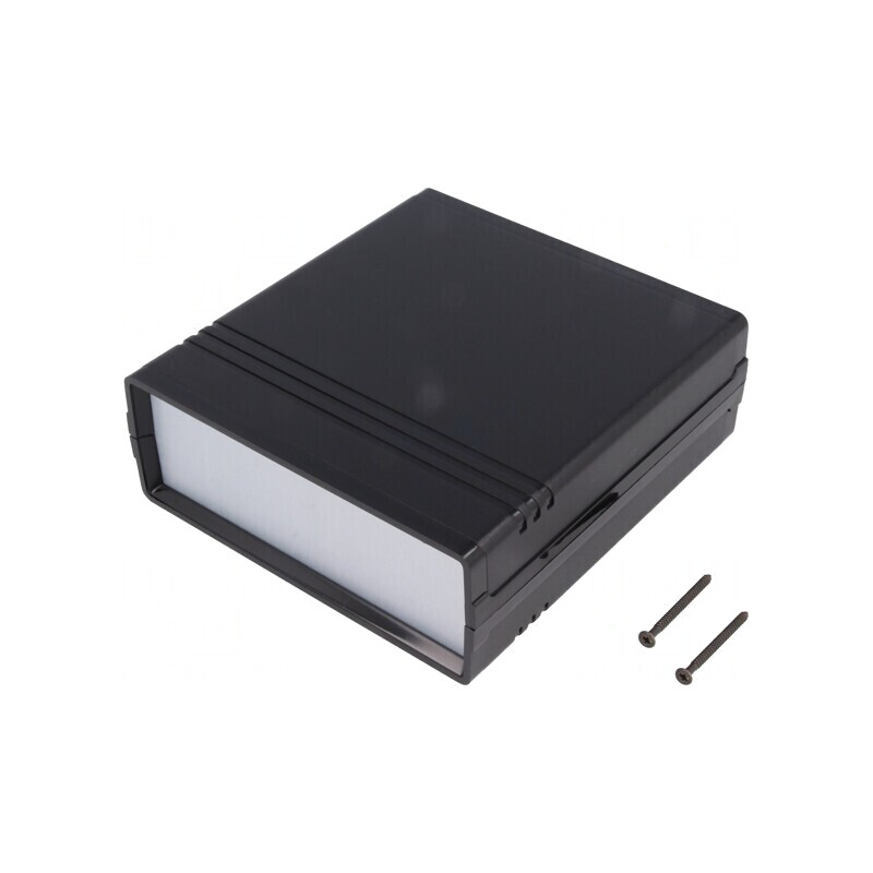 Carcasă ABS Neagră cu Panou 129x134x47mm | Electronic-mag.ro | Componente Electronice