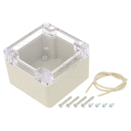 Carcasă Universală ABS Bej IP65 Ritec 80x82x55mm | Electronic-mag.ro | Componente Electronice