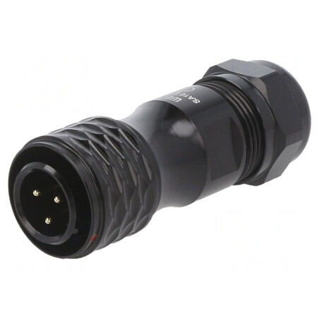 Mufă SA16 tată 3 PIN IP67 8-12mm 10A 500V lipire pe cablu | Electronic-mag.ro | Componente Electronice