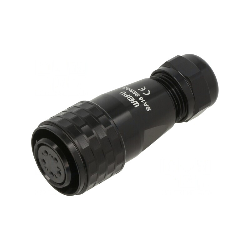 Mufă SA16 Mamă 5 PIN IP67 5-8mm 5A 500V | Electronic-mag.ro | Componente Electronice