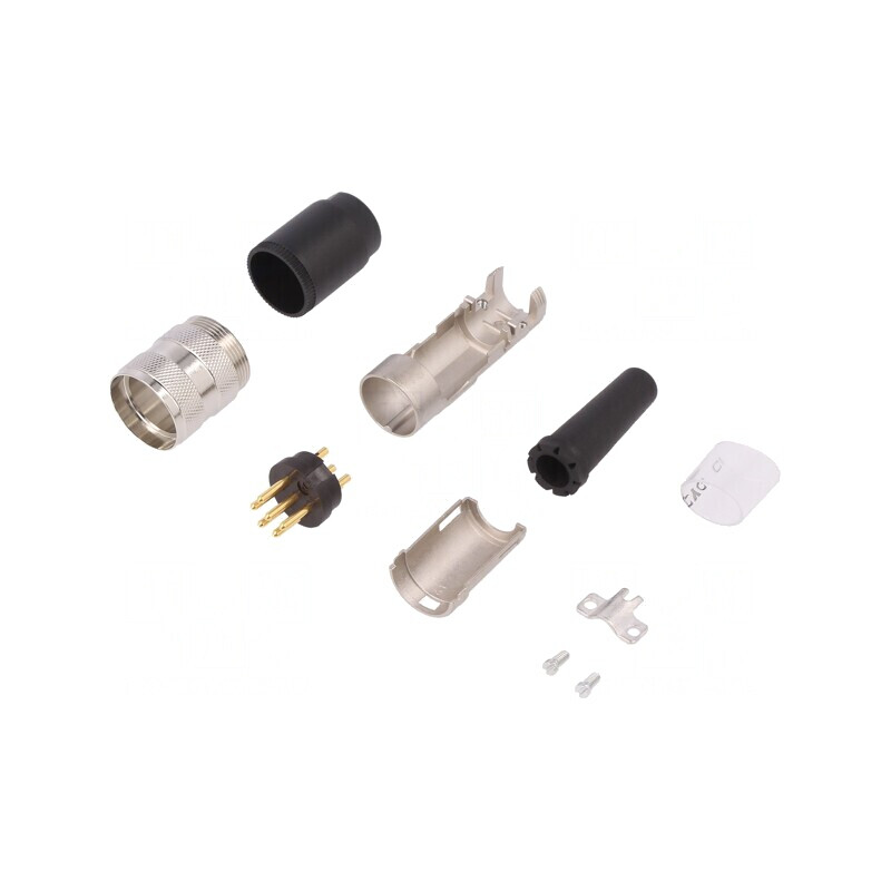 Mufă Lipire pe Cablu M16 6PIN 5A 300V Drept | Electronic-mag.ro | Componente Electronice