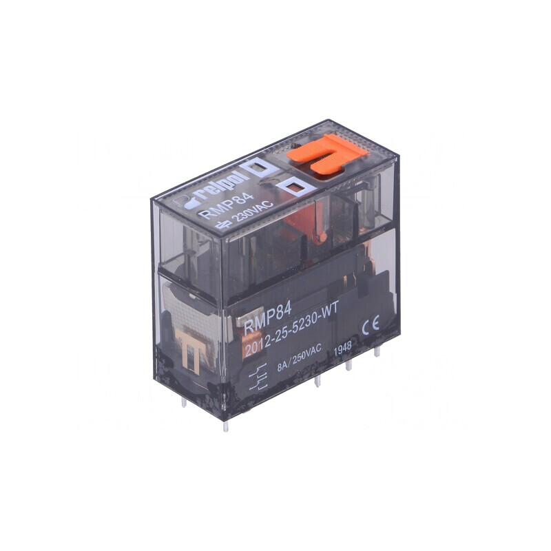Releu Electromagnetic DPDT 230VAC 8A PCB | Electronic-mag.ro | Componente Electronice